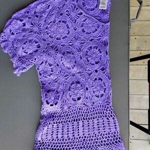 Crotchet top with matching tee